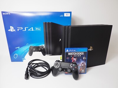 TOP Sony PlayStation 4 Pro 1TB Spielekonsole - Jet Black CUH-7016B - Watch Dogs