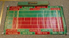 Vintage 1930s/1940s HOLD YOUR HORSES Racing Game Board/Mat Arrco Playing Card Co