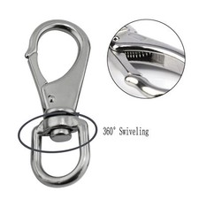 Steel Swivel Trigger Clip Dog Pet Lead Leather Craft Snap Hook Strong Carabiner