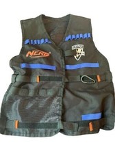 Nerf Elite N-Strike Lot Tactical Vest Only Black OEM 2009 Adjustable Pockets