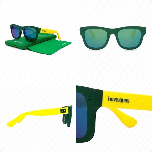 Havaianas Paraty/M QPN/Z9 Green Yellow w/Green Mirror 50mm Sunglasses  762753126429 | eBay