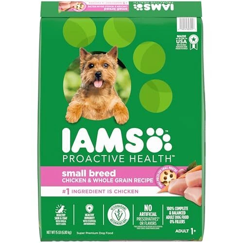 IAMS PROACTIVE HEALTH Small Breed Adult Dry Dog Food 15 lb Real Chicken