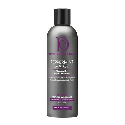 Design Essentials Peppermint Aloe Anti Itch Shampoo 8 Fl Oz Dandruff Relief