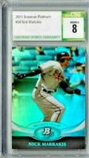 2011 Bowman Platinum Nick Markakis CSG 8