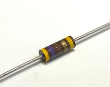 4pcs Allen-Bradley 470R 5% 1/2W (0.5W) Carbon Composition Resistor, RC20, RCR20