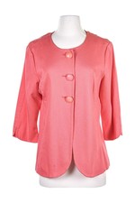 Bob Mackie Women Coats & Jackets Blazers N/a Pink Cotton