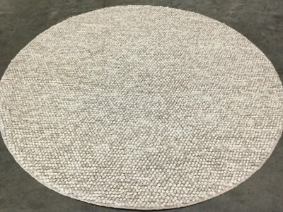 BEIGE 6' X 6' Round Flaw in Rug, Reduced Price 1172660634 NAT620B-6R