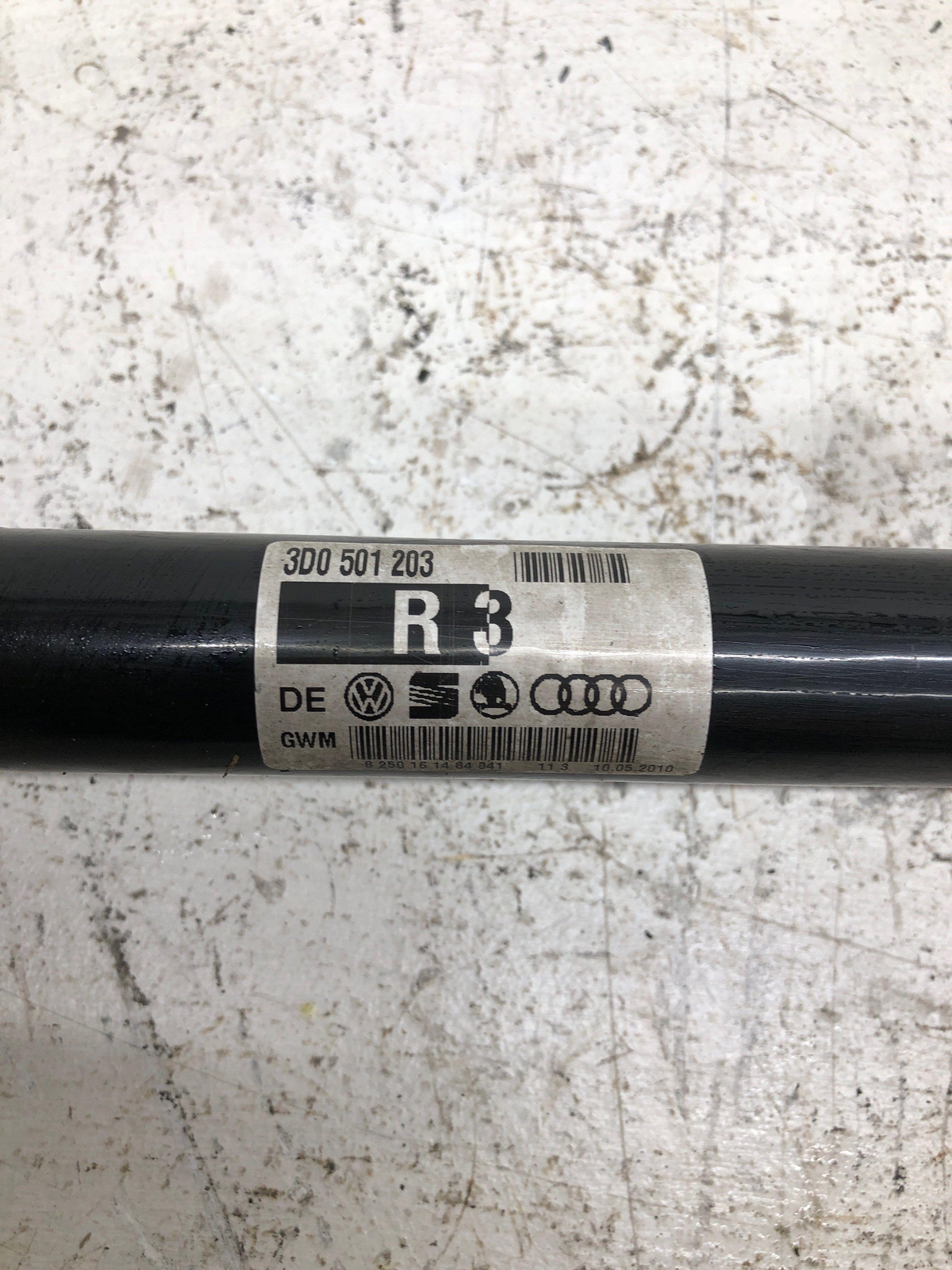 2009-2011 BENTLEY CONTINENTAL GTC SPEED REAR RIGHT CV AXLE SHAFT 3D0501203 OEM