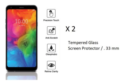 Tempered Glass Screen Protector for LG Q7 LG Q7 Plus Q7+ LG Q7α (2  Pieces)