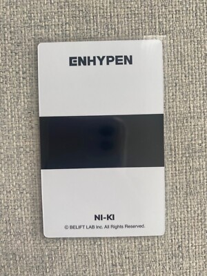ENHYPEN NIKI NI-KI Official Light Stick Photo Card Engene MD