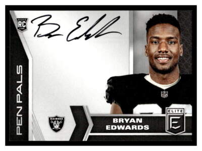 2020 Donruss Elite Football #PP30 Bryan Edwards     Auto FRA37