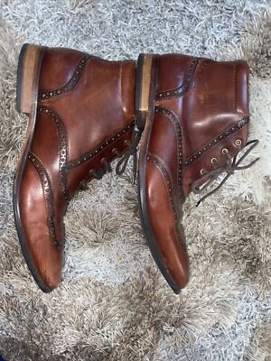 Cole Haan Mens Sz 11 William Wingtip Oxford Chukka Brown  display picture 1