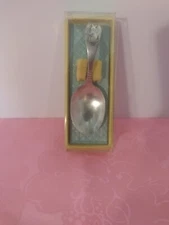 Vintage Curved Handled Baby Spoon – Silver Plated made by Oneida 