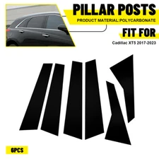Fits 2017-2023 Cadillac XT5 Glossy Black Pillar Posts Door Trim Window Cover New