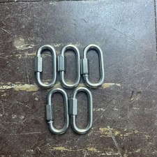 Carabiner Quick link Strap Connector Shackle 1/4    WLL 880Lbs Lot Of 5 