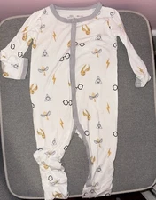 EUC Kyte Baby Snap Romper Harry Potter Icon Print Size 18-24 Months 