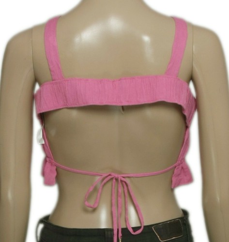 Free People Corazon Crop Top Endless Summer Textured Adjustable Tie Back New L - 第 6/7 張圖片