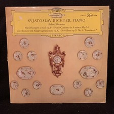 SCHUMANN Piano Concerto  Piano Works SVIATOSLAV RICHTER - DGG ST LP TULIP ALLE
