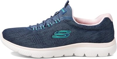 SKETCHERS Damen-Sportschuhe WIDE Fit Easy Slip-On Training Laufen SUMM   UK 3 9
