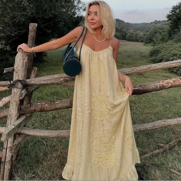 Zara boho shop maxi dress