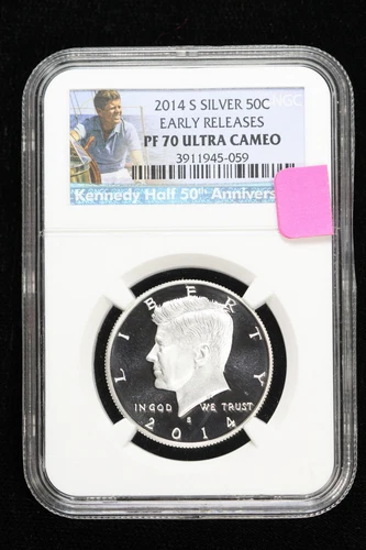 2014-S Silver Proof Kennedy Half Dollar NGC PF 70 UltraCameo EarlyReleases 3IUR