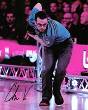 Chris Via PBA Bowler Bowling Signed Autographed Glossy 8 x 10 Photo