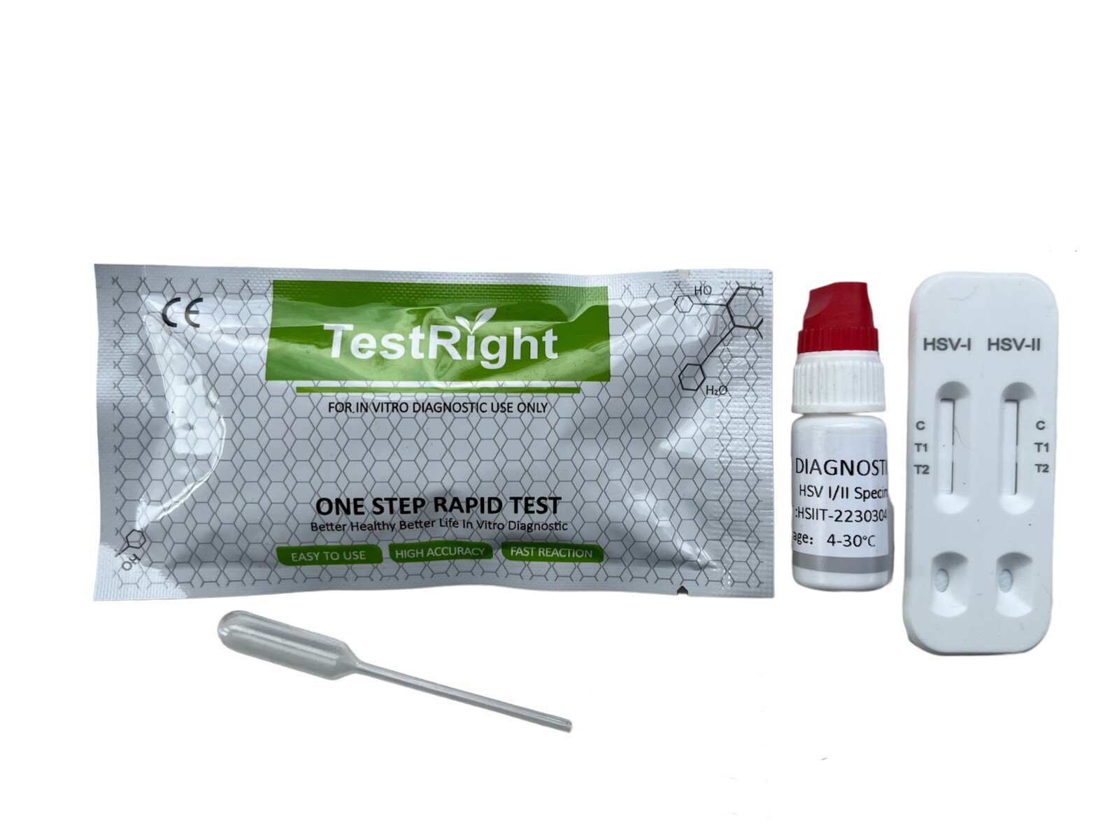 Herpes Blood Test Kit Oral & Genital Simplex Virus Dual Panel HSV 1 & 2