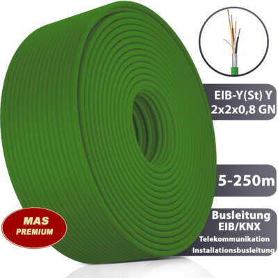 5-250m  EIB-Y(St)Y2x2x0,8GN Busleitung Telekommunikationbusleitungen
