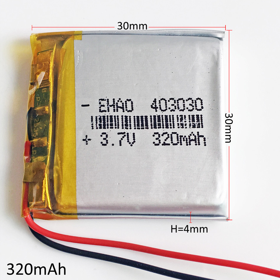 3.7V 110mAh 401030 JST 1.25mm Lithium Li-polymer Ion Rechargeable Battery For MP - Foto 11