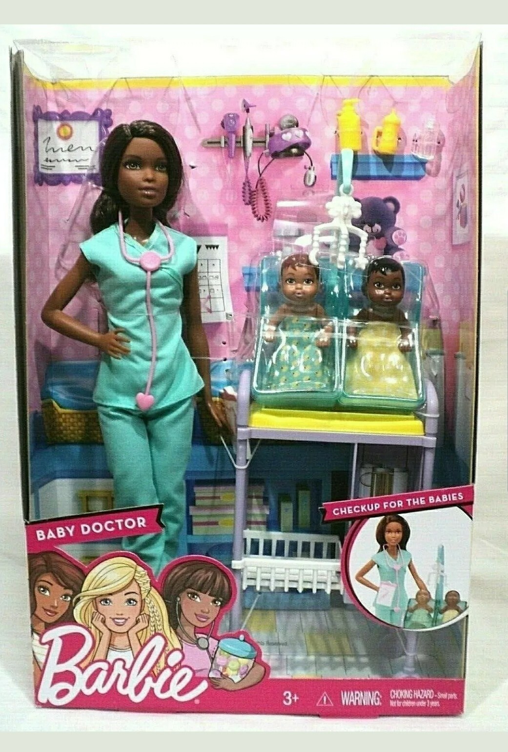black barbie baby doctor