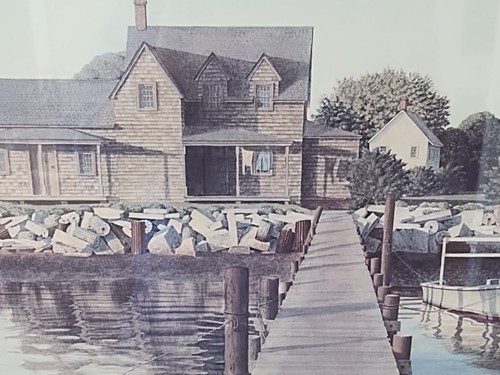 JOHN Furches "Early Morning on Ocracoke" Signed Vintage Lithograph Framed Ltd # - Picture 5 of 15