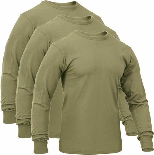 Army Solid Long Sleeve T-Shirt | eBay