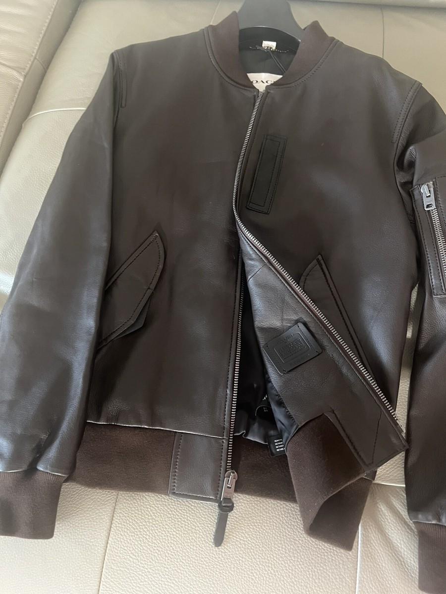 COACH コーチ MA-1 ブラック 黒 メンズ M 175/100A 公式】COACH