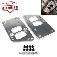 For Ls Swap Ls1 Ls2 Ls3 Engine Mounts Motor Billet Mount Adapter Plates Silver
