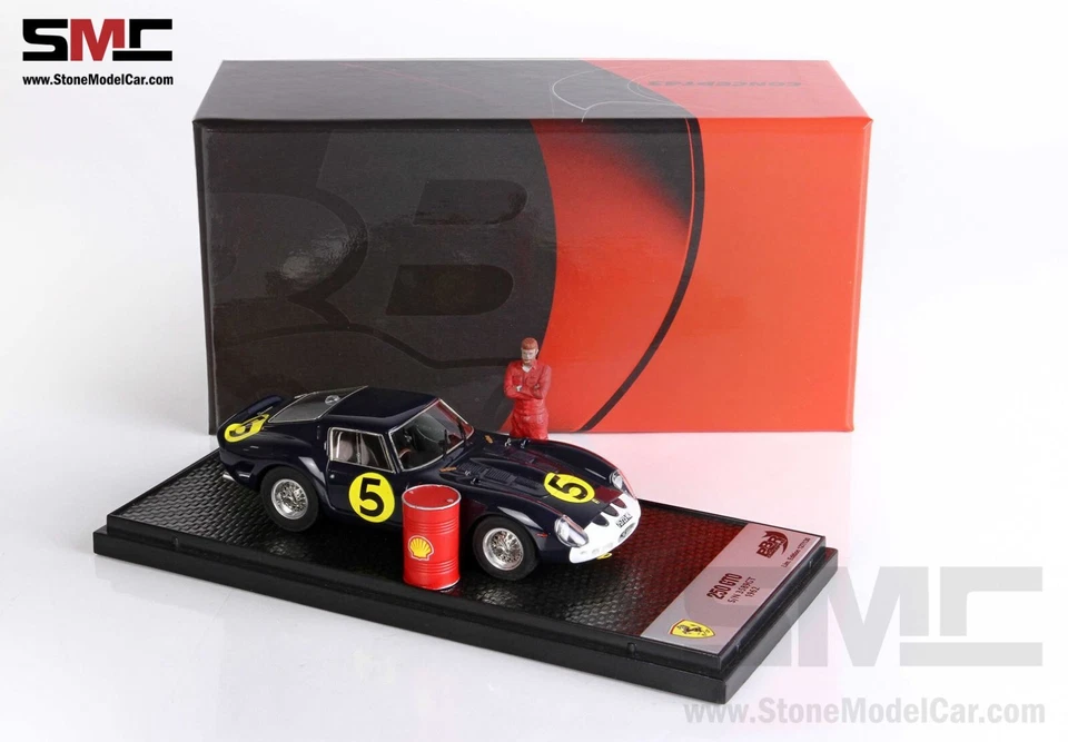 BBR 1:43 Ferrari 250 GTO 1962 #5 S/N 3589GT with figure Limited 130 pcs - Image 2 of 4