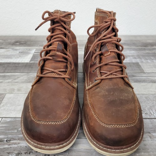 KEEN Utility Mens 11 EE Brown San Jose Oxford Soft Toe 6" Work Shoe Boot - Picture 5 of 10