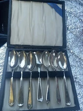 Vintage Made In England Grapefruit Silver Spoon Set USED/$35/Free Shipping 🔥
