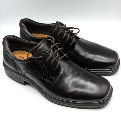 ECCO Helsinki 2.0 Men's Plain Toe Derby Tie Oxford Dress Shoe [Mocha, Size 8.5]