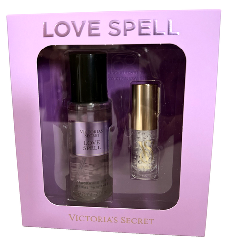 Victoria's Secret Body Fragrance Mist & Kiss Two-Piece Gift Set Love Spell