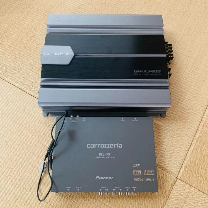 Pioneer Carrozzeria GM-A3400 & DEQ-P9 Set