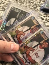 2021 Bowman Chrome Miguel Bleis FBC #BCP-167 (BASE,B&W,SHIMMER) Prospect RED SOX