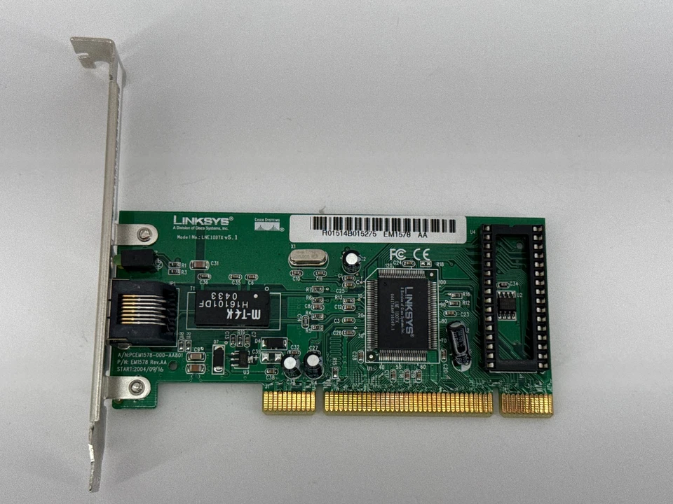 Linksys LNE100TX EtherFast 10/100 LAN PCI Network Card V5.1 Ethernet Adapter - Image 2 of 4