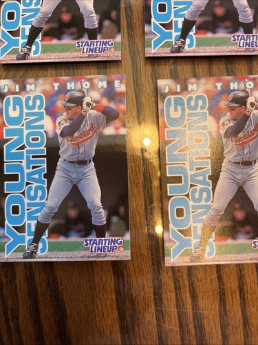JIM THOME 18 Card Lot 1996 KENNER STARTING LINEUP Rookie CARD CLEVELAND INDIANS - Picture 8 of 10