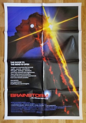 BRAINSTORM - Natalie Wood Sci-Fi Thriller -  27x41'' - 1983 Original Movie Poster