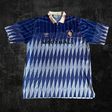 Chemise vintage umbro 1989 Luton Town Away - Originale - XL
