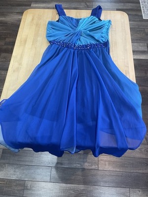 Tween Diva Dress Girls 14 Blue Ombre Chiffon Rhinestone Retro Y2K Fairy Glam | eBay Tween Diva Dress Girls 14 Blue Ombre Chiffon Rhinestone Retro Y2K Fairy Glam | eBay
