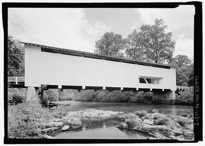 NORTHEAST BY 50 DEGREES - Pengra Bridge, Spanning Fall Creek, Place Road (CR