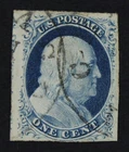 CKStamps: US Stamps Collection Scott#9 1c Franklin Used