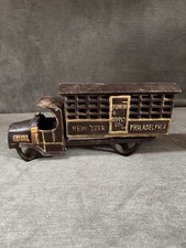 Vintage Junior Supply Co. Cast Iron New York Philadelphia Delivery Truck READ