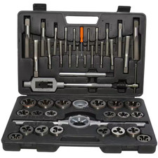 1/4 In. - 1 In. Carbon Steel NC and NF Tap and Die Set 45-Piece